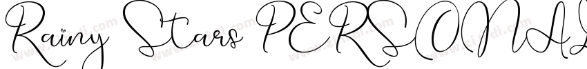 Rainy Stars PERSONAL字体转换